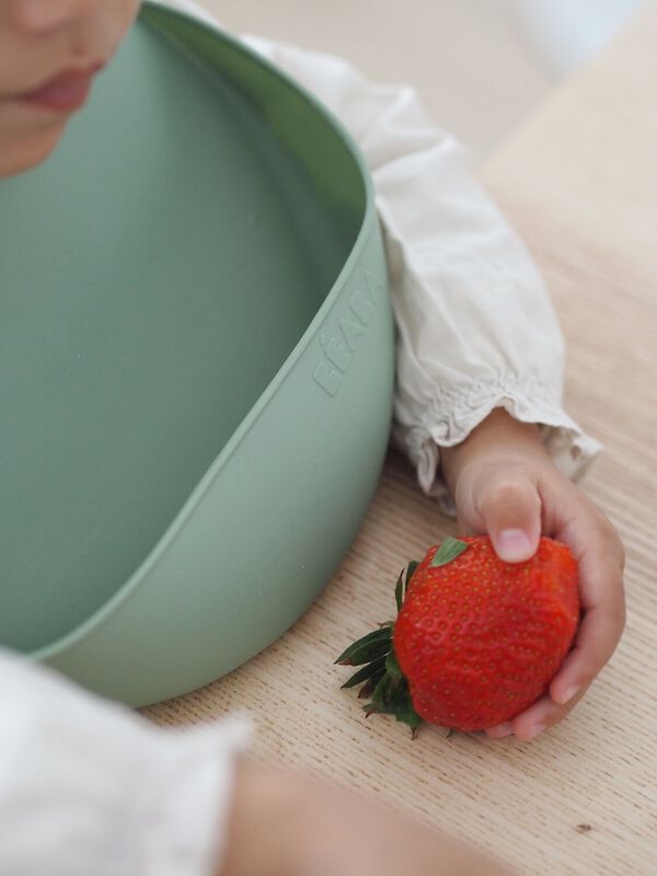 Silicone bib sage green