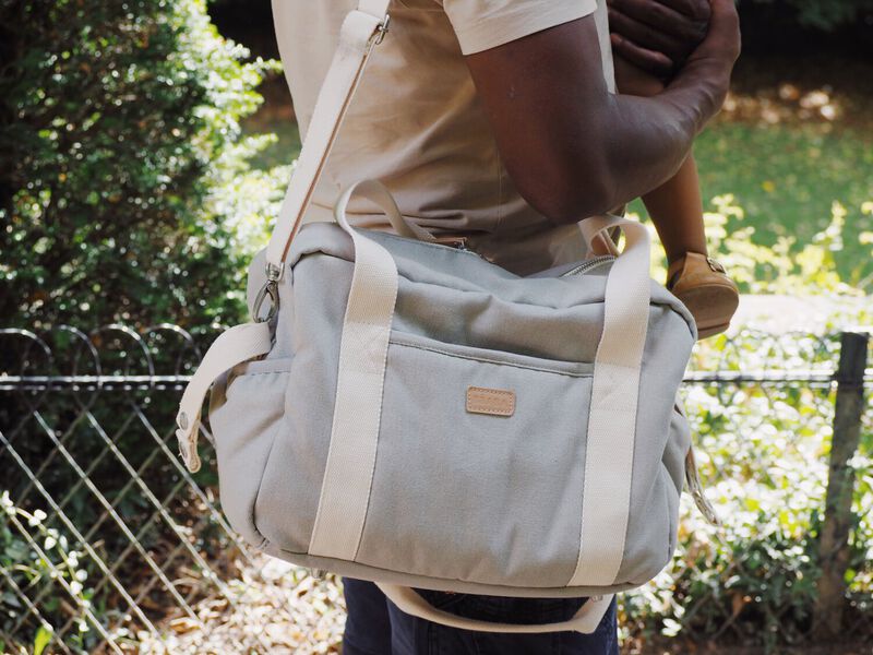 Bolso cambiador Paris pearl grey
