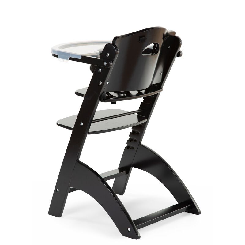 Lambda 3 Baby Hochstuhl + Esstablett - Holz - Schwarz