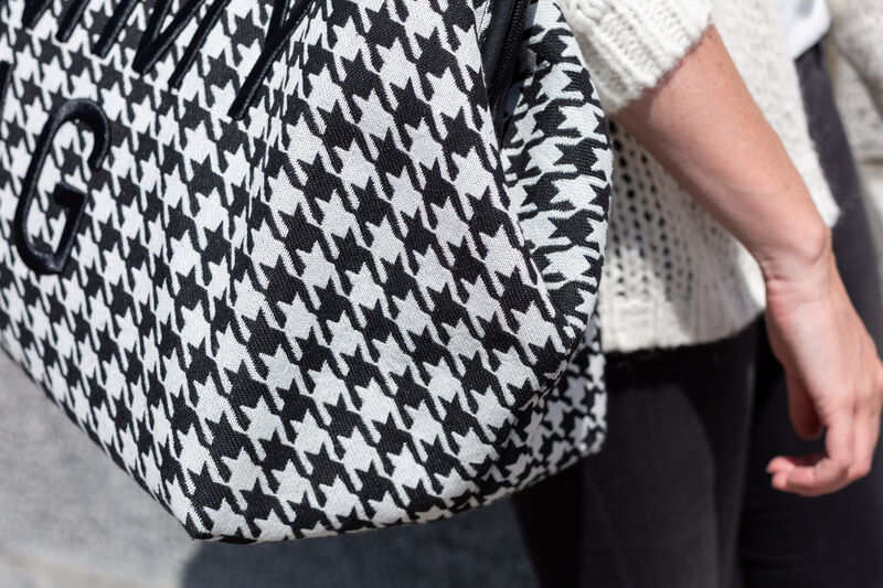 Mommy Bag &reg; Pied De Poule - Black