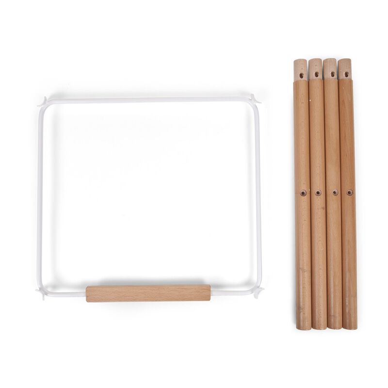 Evolu Extra Set Lange Beine + Fu&szlig;st&uuml;tze - Holz - Naturell We