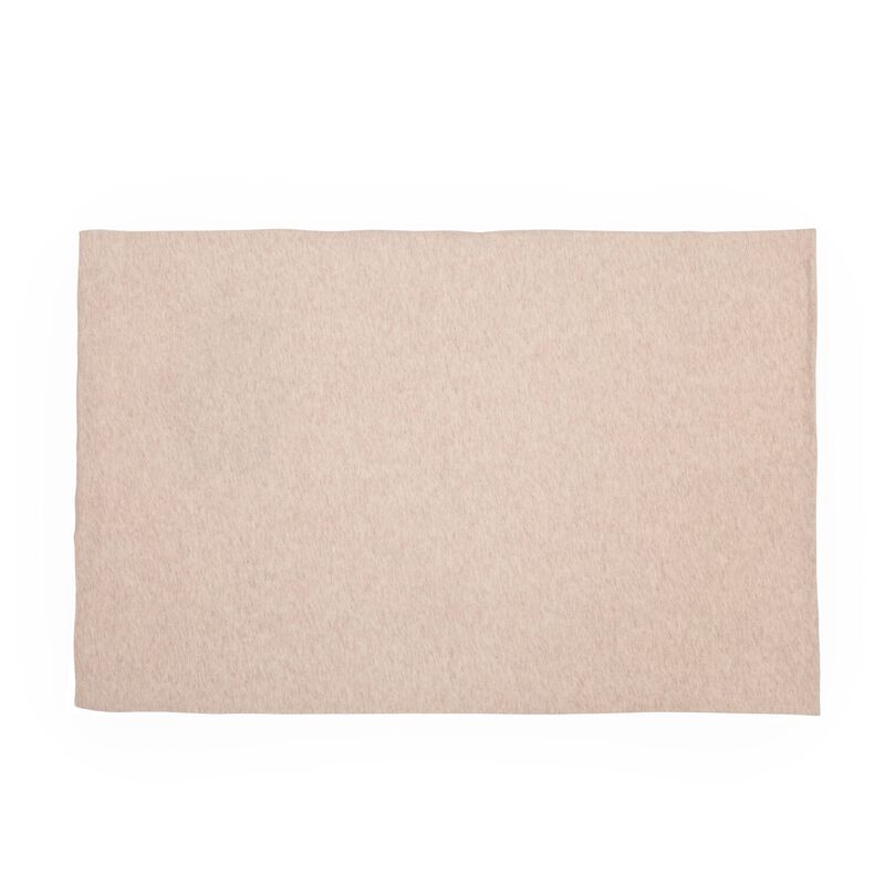 Bettw&auml;sche + Kissenbezug - 100x140 Cm - Jersey Melange Beige