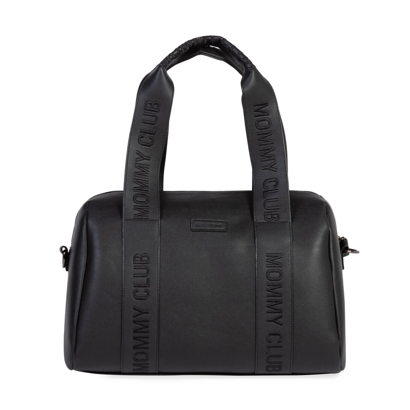 Mommy Club  Nursery Bag - Signature - Vegan Leather - Black