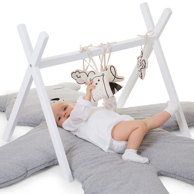 Teddy Playmat Big - 150 Cm - Jersey - Grey