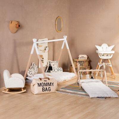 Tipi Bed - 70x140 Cm - Wood - Natural White