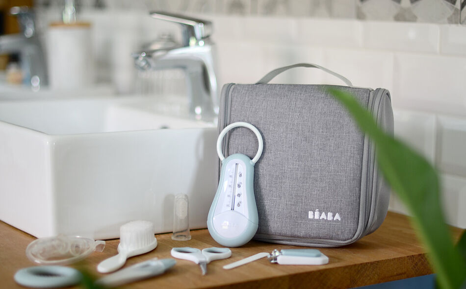 Neceser beb&eacute; green blue