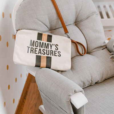 Gliding Chair Round With Footrest - Wood Canvas - Grey