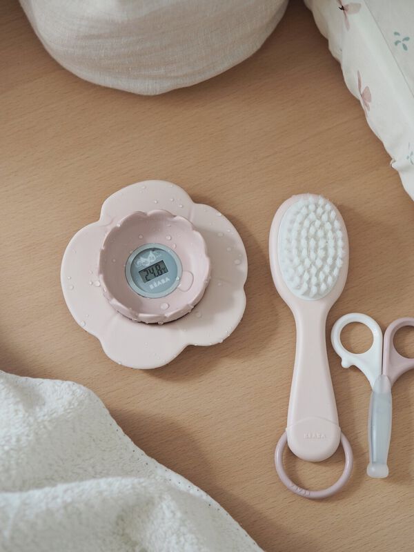 Lotus bath thermometer old pink