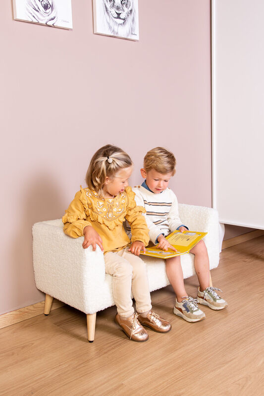 Kids Bench - Teddy - Off White