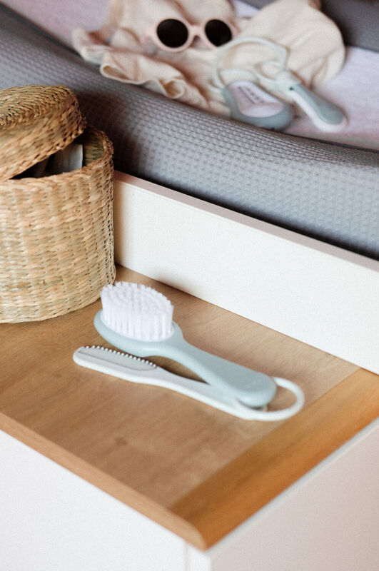 Toiletry accessory set green blue