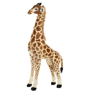 Standing Giraffe Stuffed Animal - 50x40x135 Cm - Brown Yello