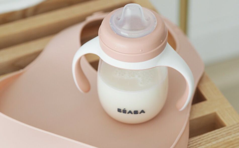 Silicone bib old pink