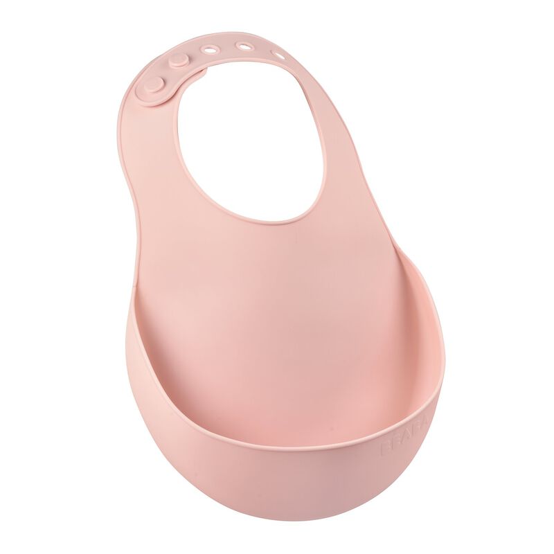 Silicone bib old pink