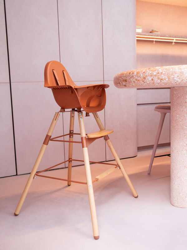 Evolu Extra Set Lange Beine + Fu&szlig;st&uuml;tze - Holz - Rost