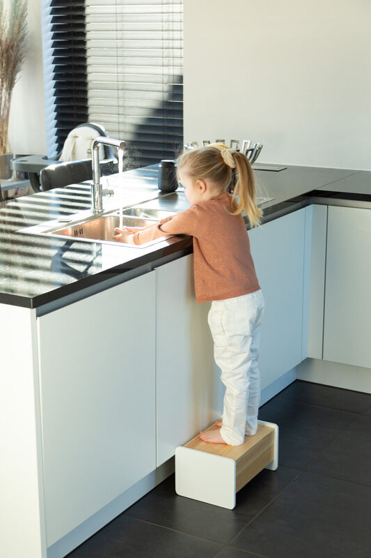 Wooden Step - Natural White