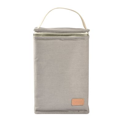 Insulated lunch pouch pearl grey
