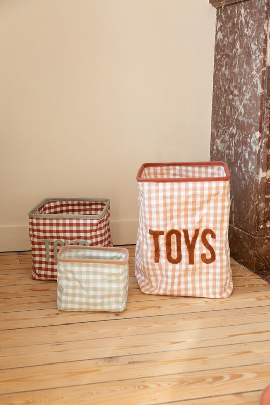 Panier De Rangement - 35x35x50 Cm - Vichy