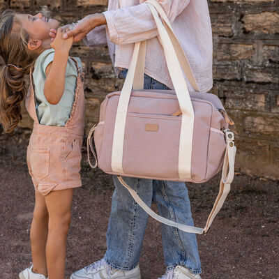Bolso cambiador Paris dusty pink