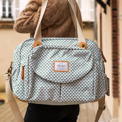 Sac &agrave; langer Gen&egrave;ve II Play Print sage green
