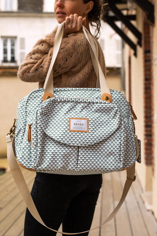Sac &agrave; langer Gen&egrave;ve II Play Print sage green