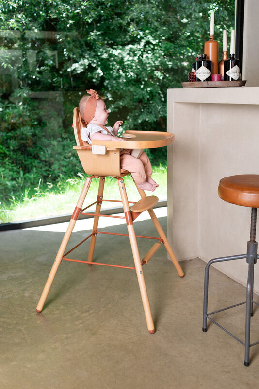 Evowood Hochstuhl - Natural Rost