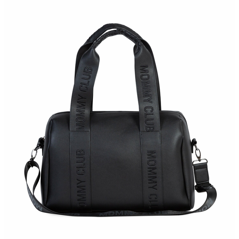 Mommy Club  Nursery Bag - Signature - Vegan Leather - Black