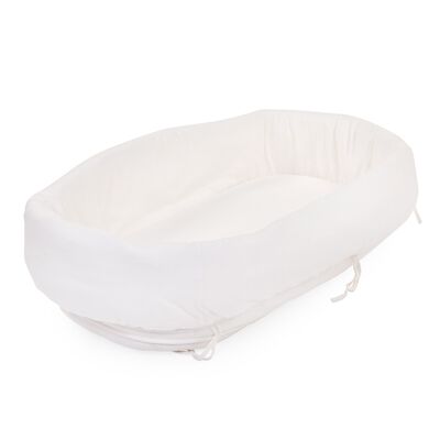 Rectangular Rattan Cradle Cover - Jersey - Off White