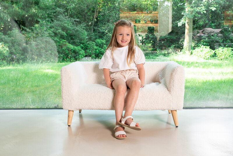 Kids Bench - Teddy - Off White