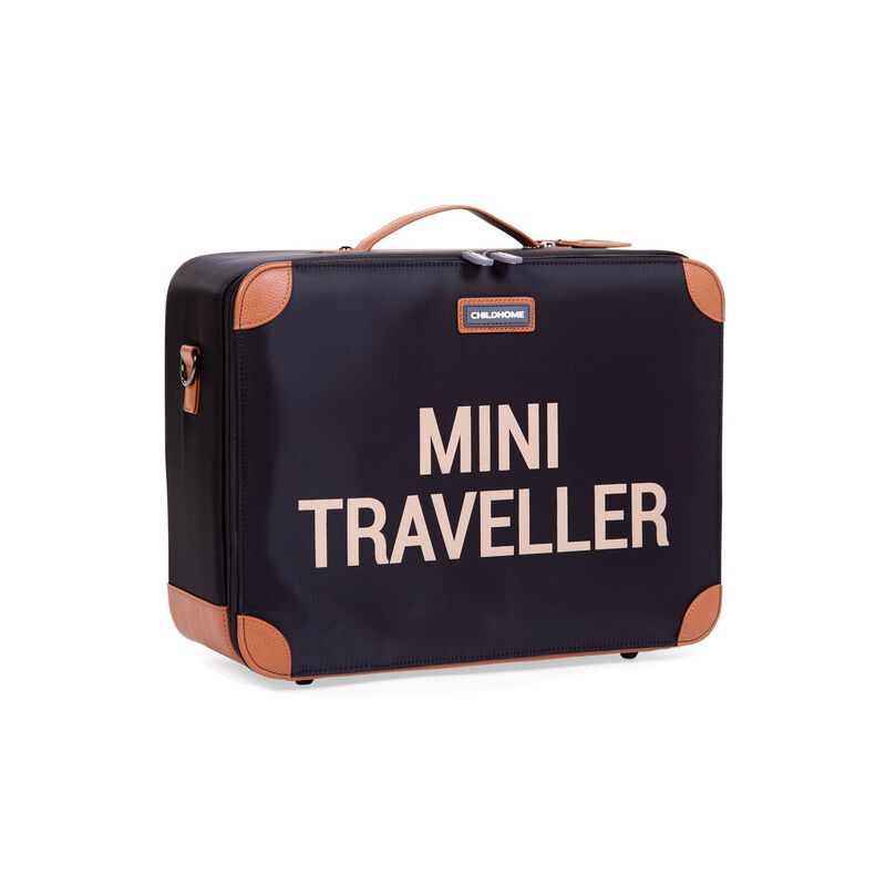 Mini Traveller Kinderkoffer - Schwarz Gold