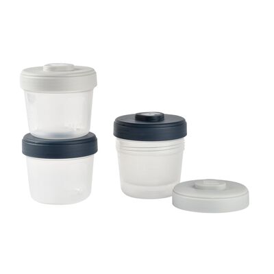 Set of 4 interlocking portion jars