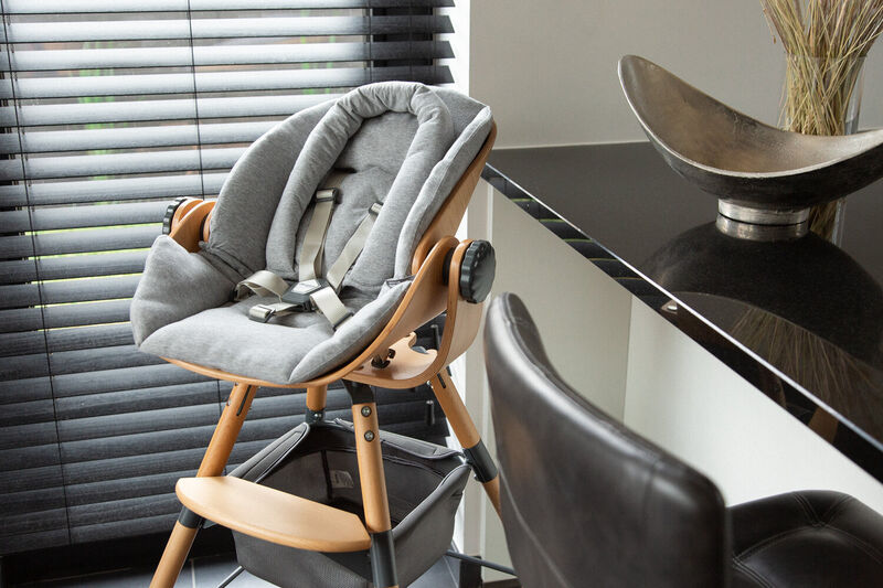 Evolu Newborn Sitzkissen - Jersey - Grau 