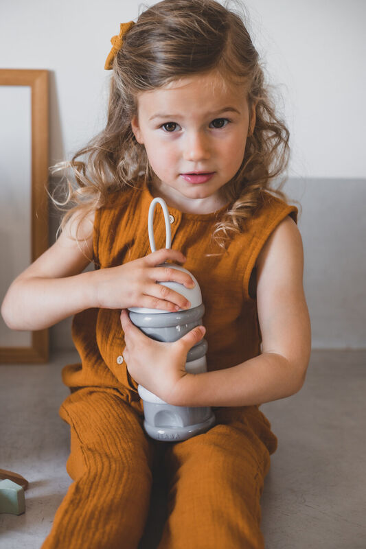 Stackable milk dispenser box grey 