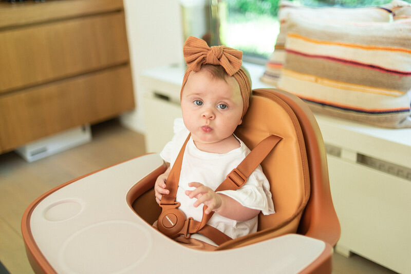 Evolu Feeding Tray - Abs - Rust + Silicone Place Mat