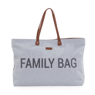 Family Bag Wickeltasche - Canvas - Grau