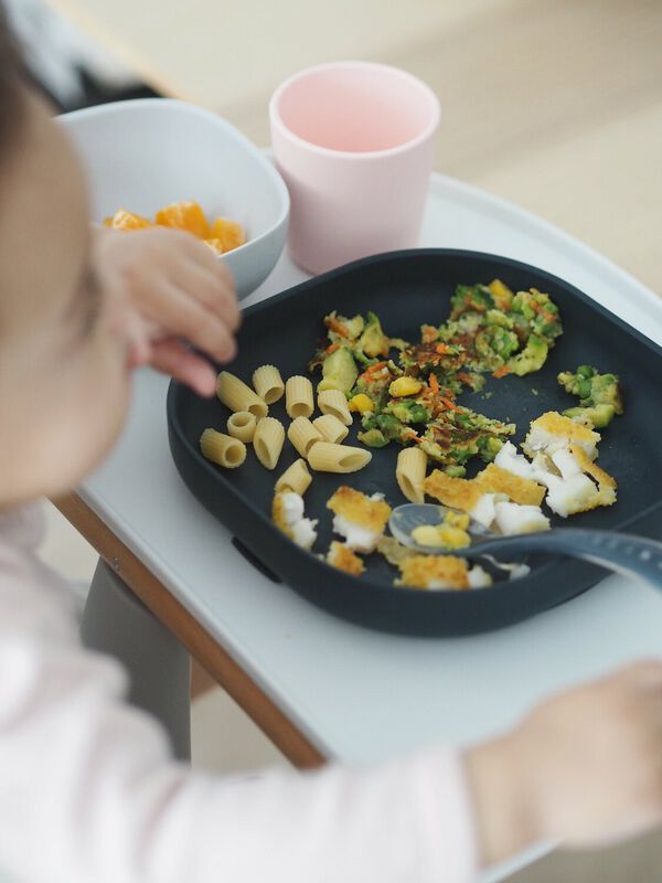 4-piece silicone dinner set night-blue