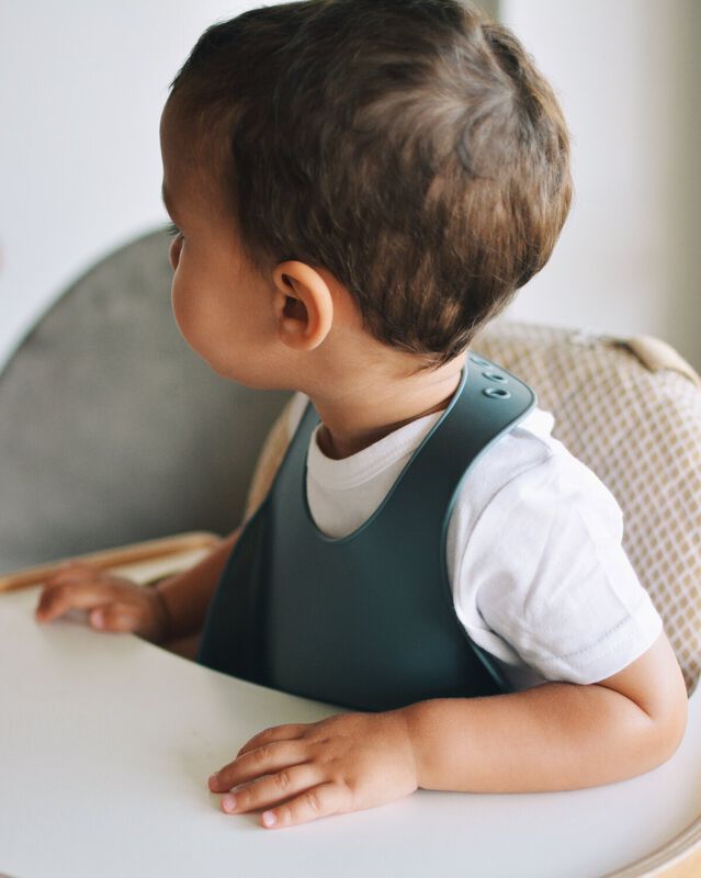 Bavoir silicone mineral