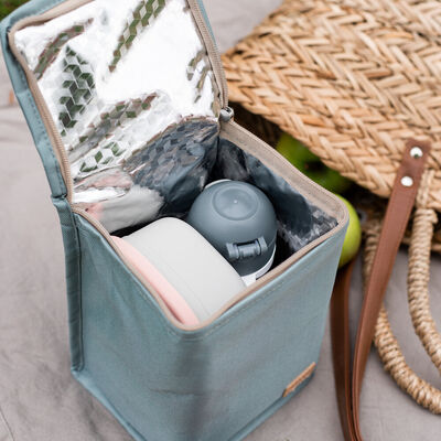 Insulated lunch pouch heather grey