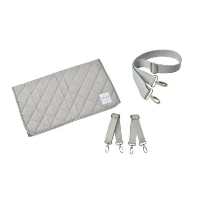 Accessory kit - light grey bag: removable mattress, pram cli