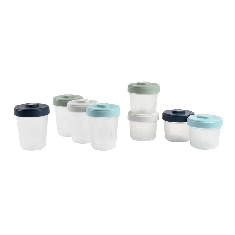 Set 2&egrave;me &acirc;ge 8 portions clip (4x150ml + 4x250ml)