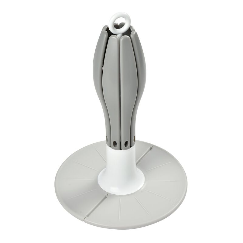 Flower foldable baby bottle drainer grey