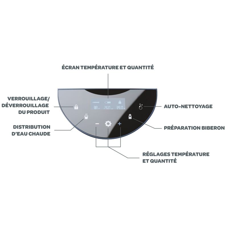 Pr&eacute;parateur de biberons Milkeo&reg; night-blue