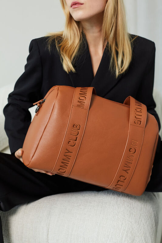 Mommy Club  Nursery Bag - Signature - Vegan Leather - Brown
