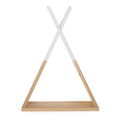 Wall Shelf Tipi - Wood - Natural White