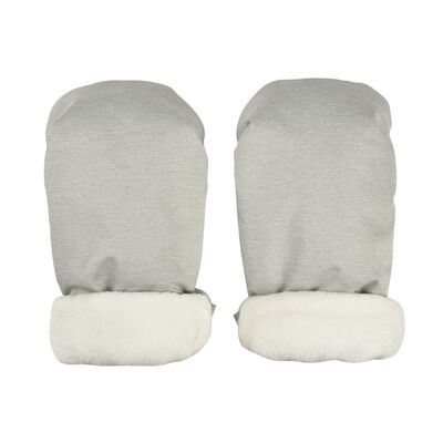 Mittens for stroller heather grey
