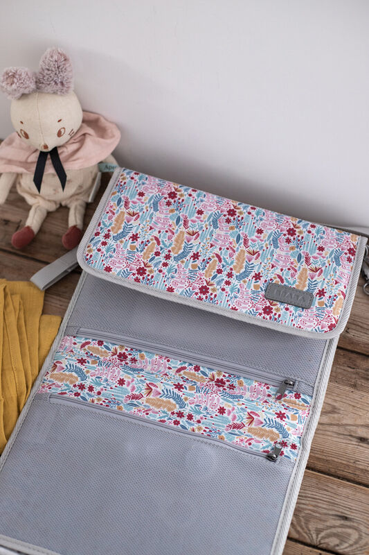 Geneve changing station mirage grey/floral