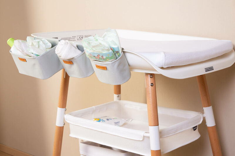 Evolux Changing Table - Natural White