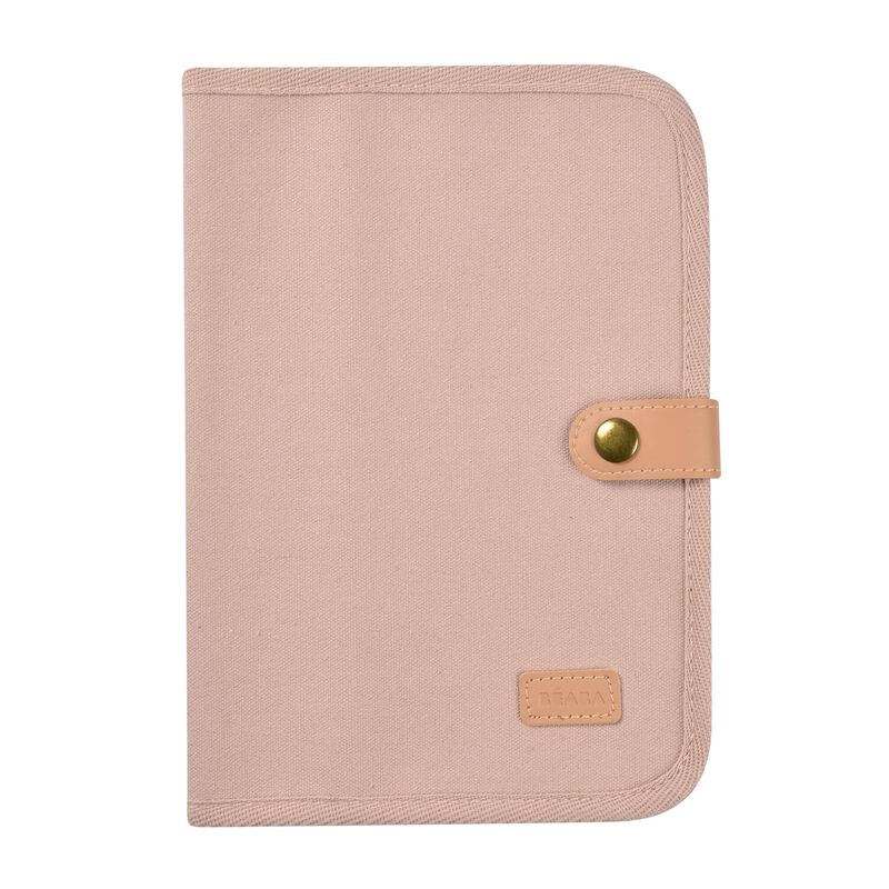 Prot&egrave;ge carnet de sant&eacute; dusty rose