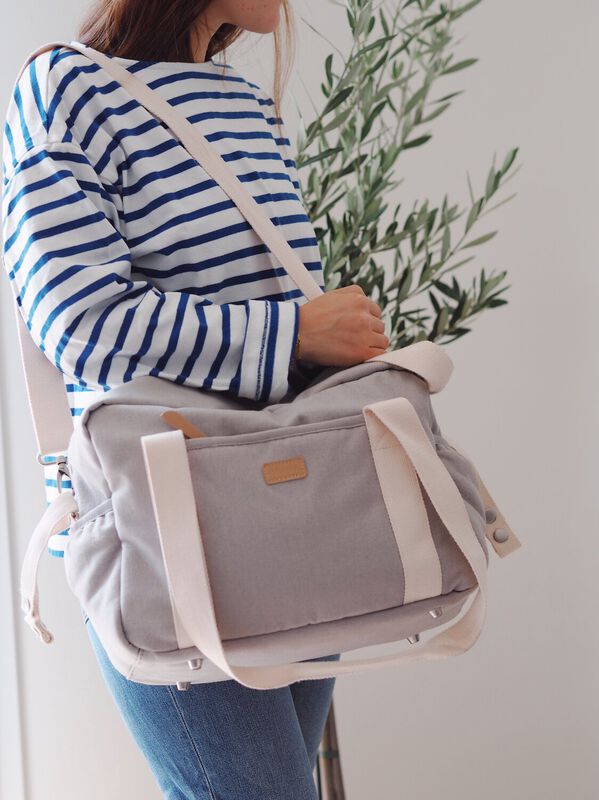 Bolso cambiador Paris pearl grey