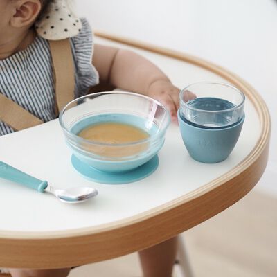 Glass lunch set jungle