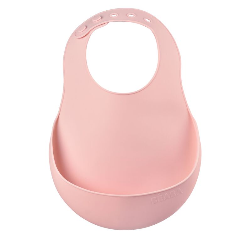 Silicone bib old pink